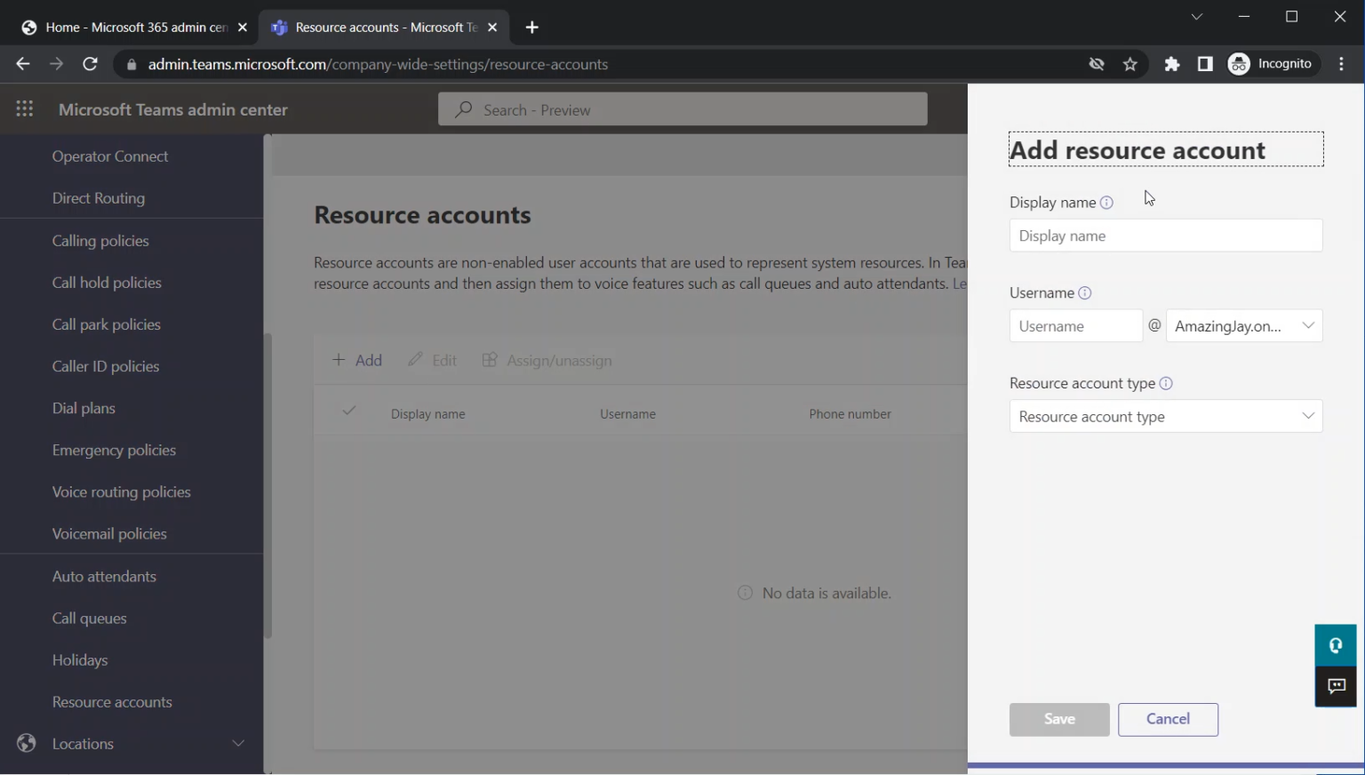 Teams’ Call Queues and Auto Attendants Creating Resource Accounts