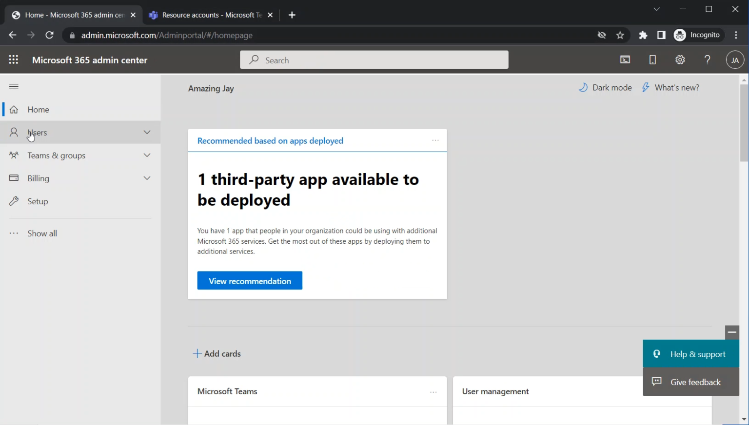 Teams’ Call Queues and Auto Attendants Assigning the License to the